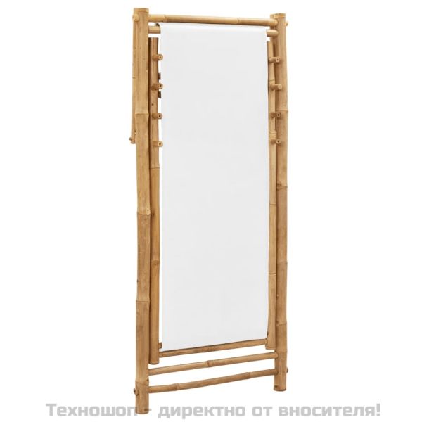 Стол-шезлонг, бамбук и платно