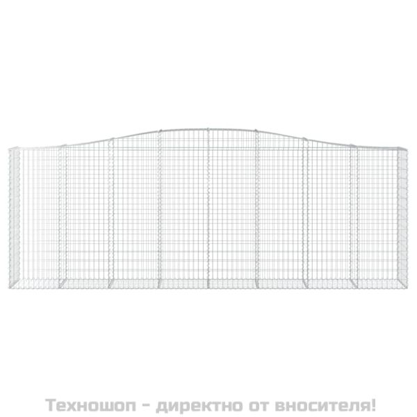 Дъговидна габионна кошница 400x50x140/160 см поцинковано желязо