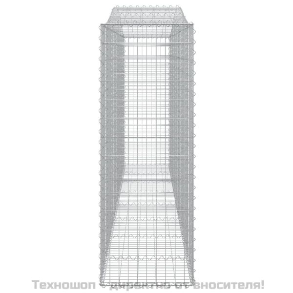 Дъговидна габионна кошница 400x50x140/160 см поцинковано желязо