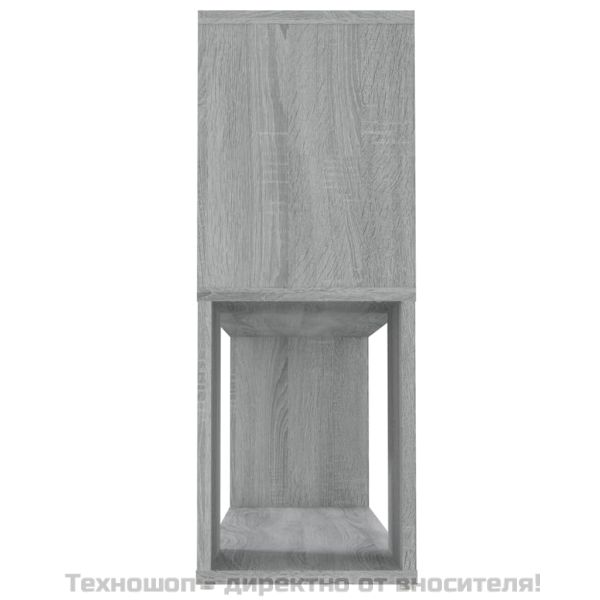 Библиотека, сив сонома, 100x24x63 см, инженерно дърво