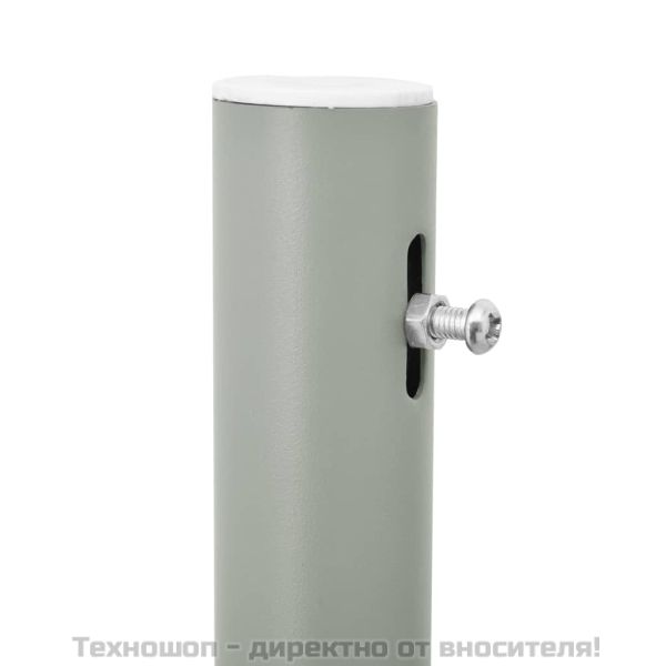 Прибираща се странична тента, 140x514 см, черна
