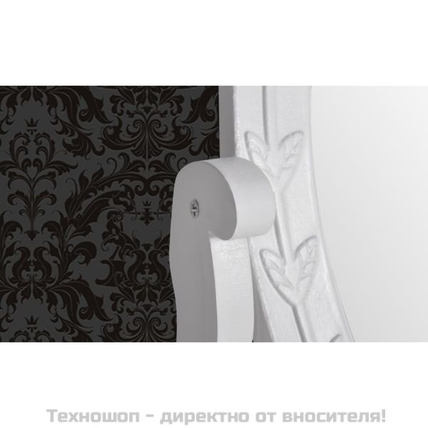 Тоалетка с регулируемо овално огледало, МДФ