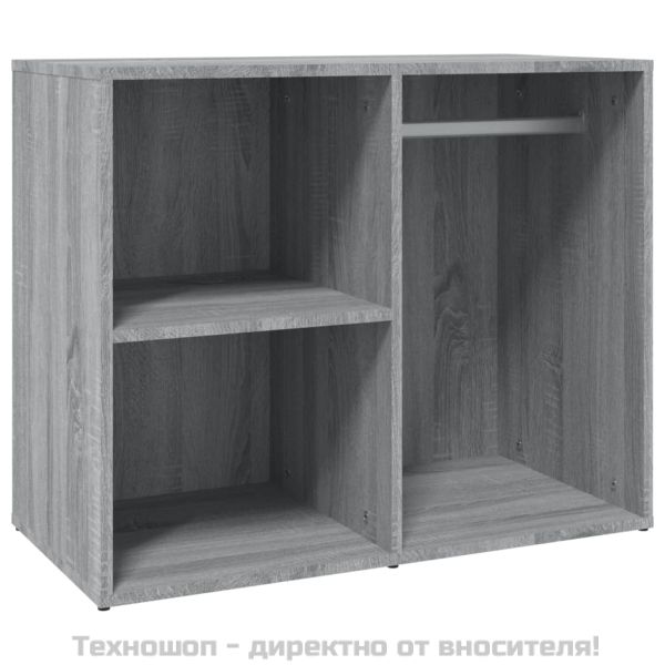 Шкаф за гримиране, Сив сонома, 80x40x65 см, инженерно дърво
