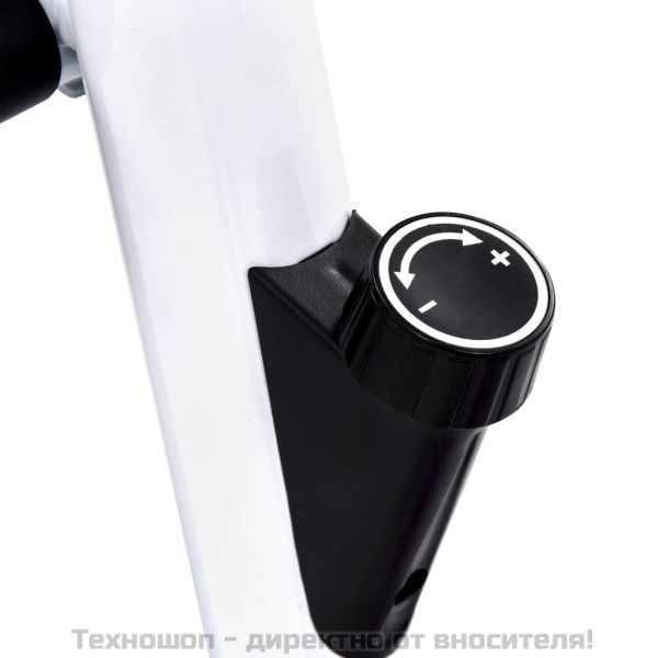 Велоергометър с ремъчно задвижване, черен