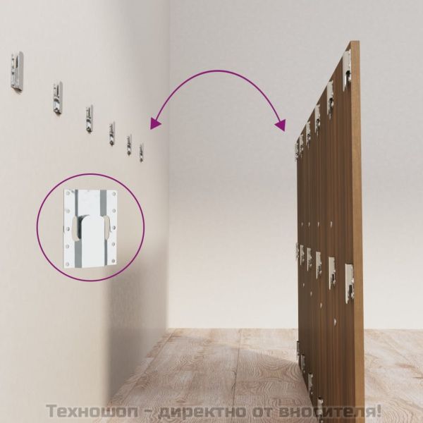 Табла за легло, кафяв дъб, 200x1,5x80 см, инженерно дървесина