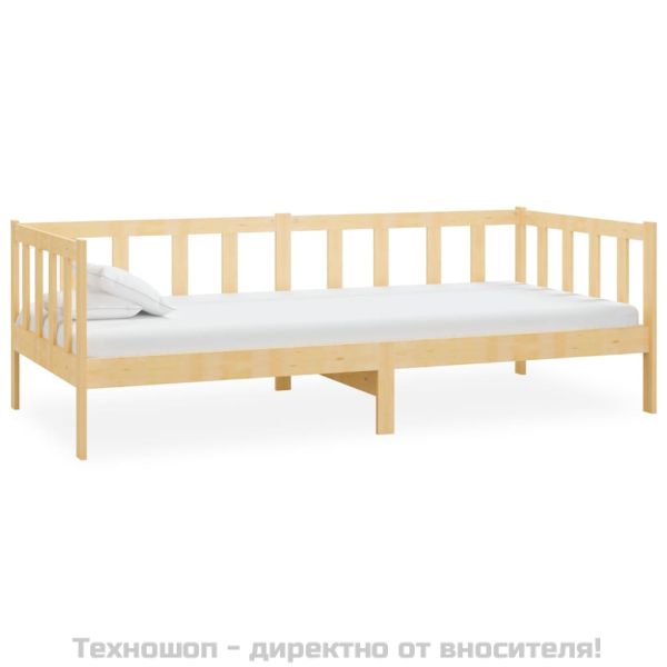 Дневно легло, борово дърво масив, 90x200 см