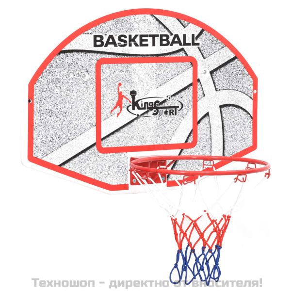 Комплект баскетболно табло стенен монтаж пет части 66x44,5 см