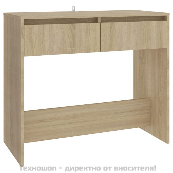 Конзолна маса, дъб сонома, 89x41x76,5 см, инженерно дърво