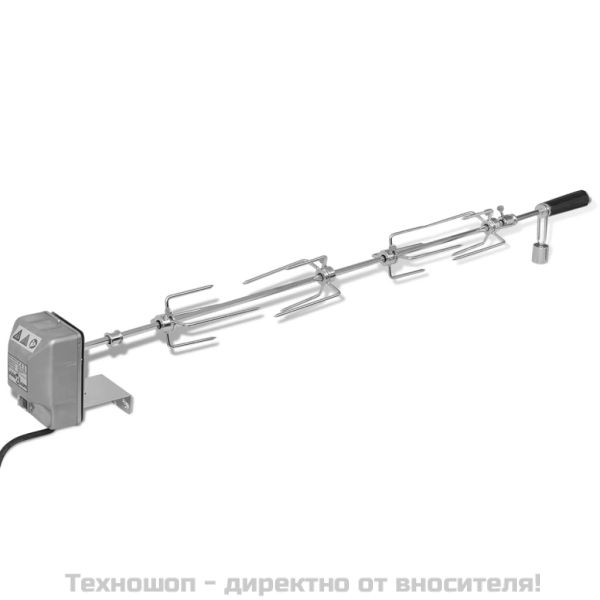 Барбекю шиш за ротисерия с мотор, стомана. 1000 мм