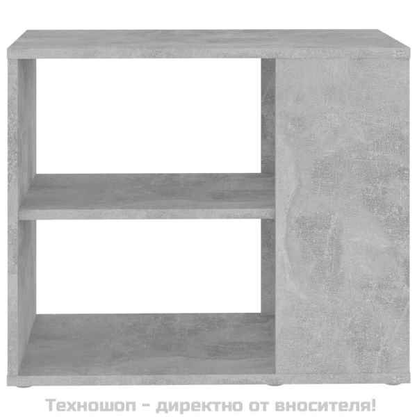 Страничен шкаф, бетонно сив, 60x30x50 см, инженерно дърво