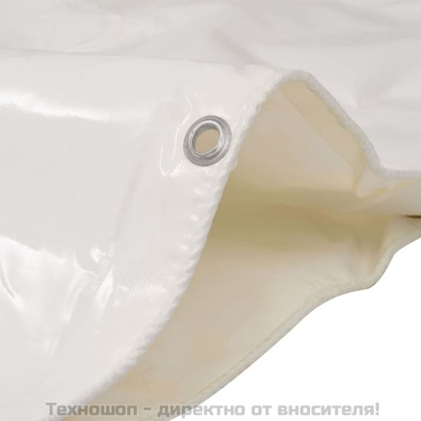 Брезентово платнище, 650 гр/м², 3x4 м, цвят бял