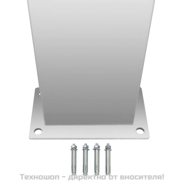 Градински душ, неръждаема стомана, прав