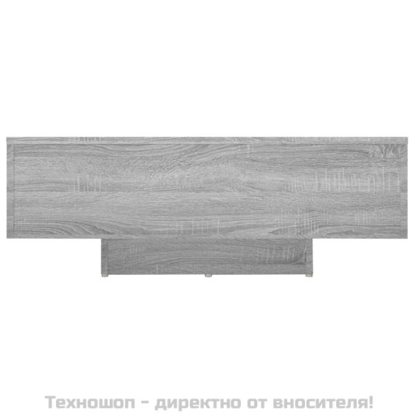 Кафе маса, сив сонома, 85x55x31 см, инженерно дърво