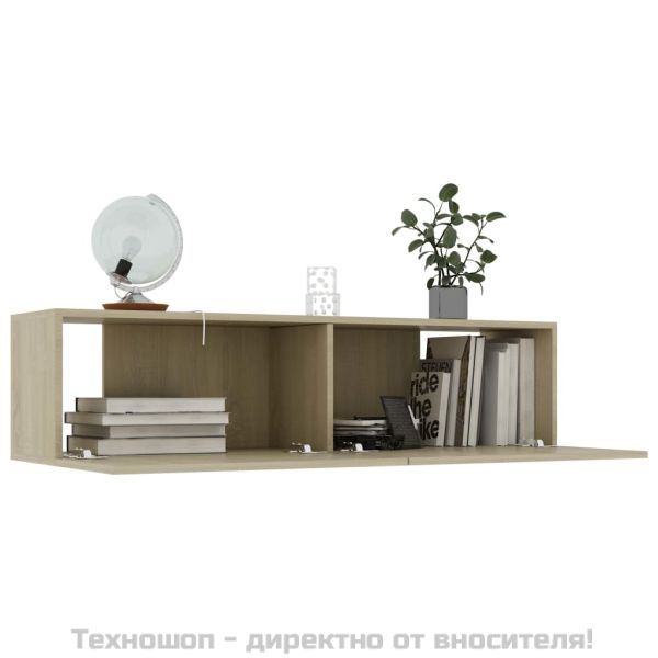 ТВ шкаф, дъб сонома, 120x30x30 см, инженерно дърво