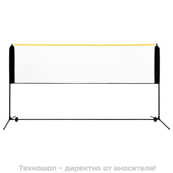 Регулируема мрежа за бадминтон, 300x103x94-158 см, метал