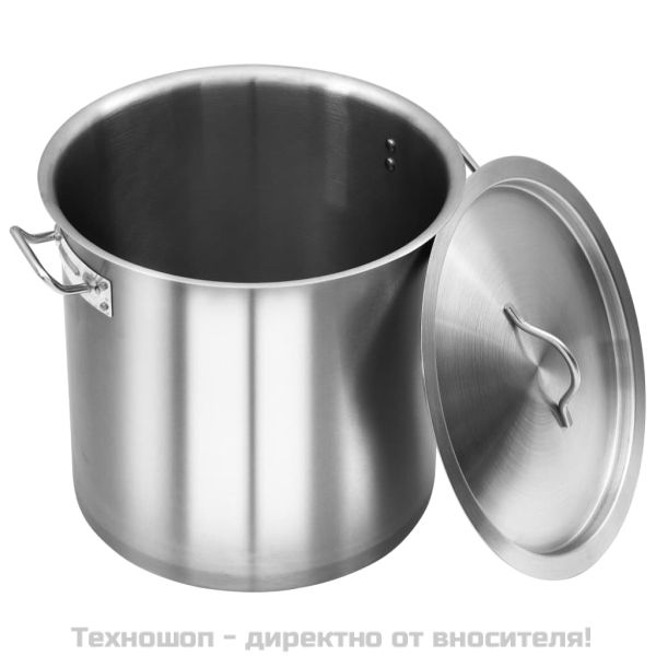 Тенджера, 26 л, 32x32 см, неръждаема стомана