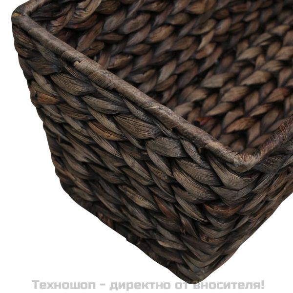 Кашпи, 2 бр, воден хиацинт, кафяв