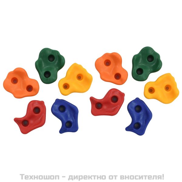 Камъни за катерене, 10 бр, многоцветен PE