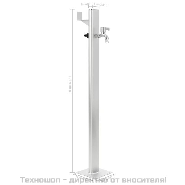 Градинска чешма, алуминий, колона, 95 см