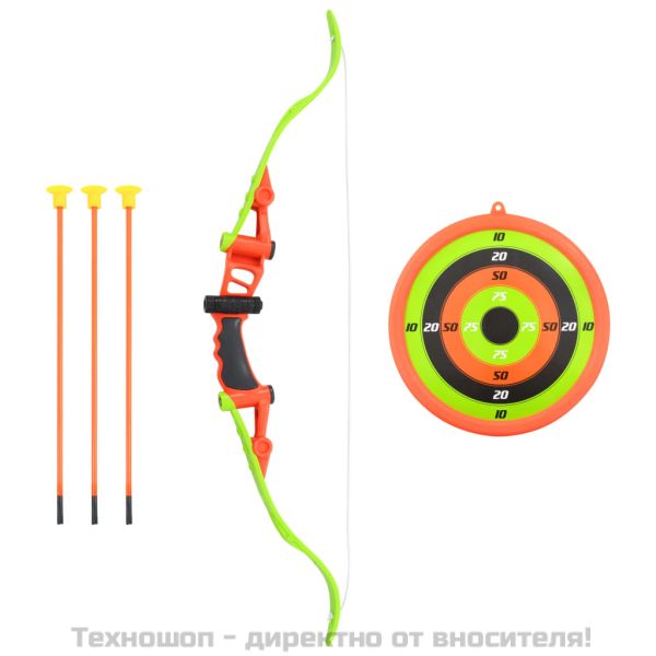 Детски комплект за стрелба с лък, 5 части, 68 см