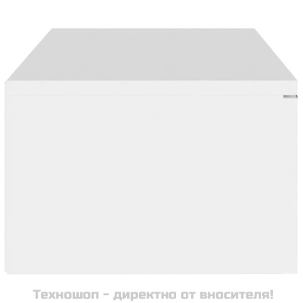 Стенен шкаф, бял, 102x30x20 см, инженерно дърво