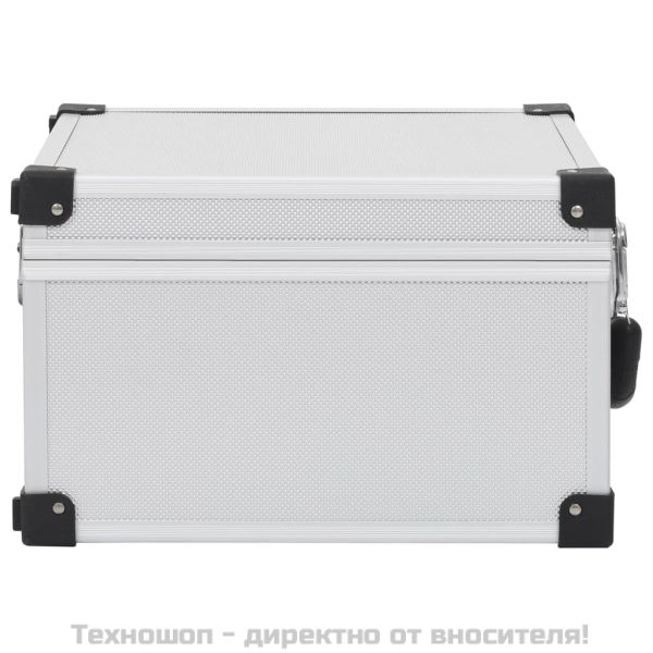 CD куфар за 40 диска, алуминий, ABS, сребрист