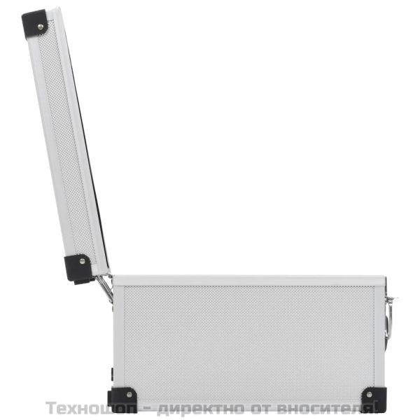 CD куфар за 40 диска, алуминий, ABS, сребрист