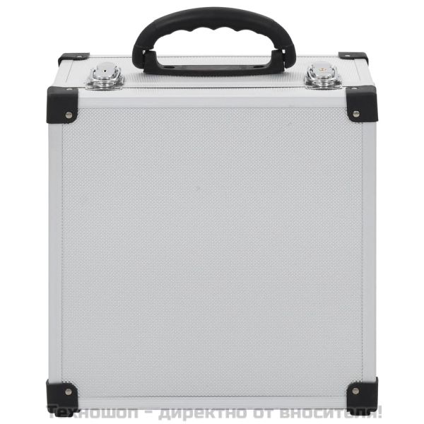 CD куфар за 40 диска, алуминий, ABS, сребрист