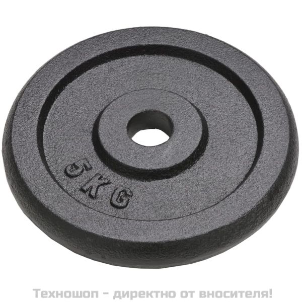 Дискове за тежести, 4 бр, 2x10 кг+2x5 кг, чугун