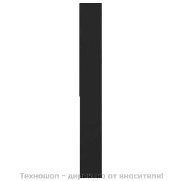 Шкаф за пералня, черен, 64x24x190 см