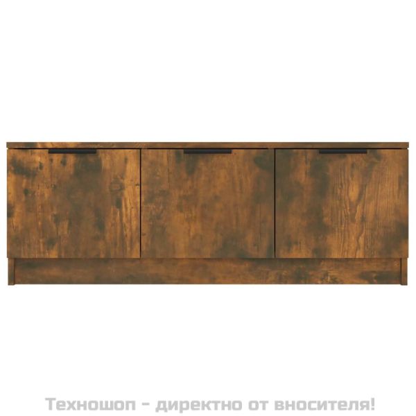 ТВ шкаф, Опушен дъб, 102x35x36,5 см, инженерно дърво