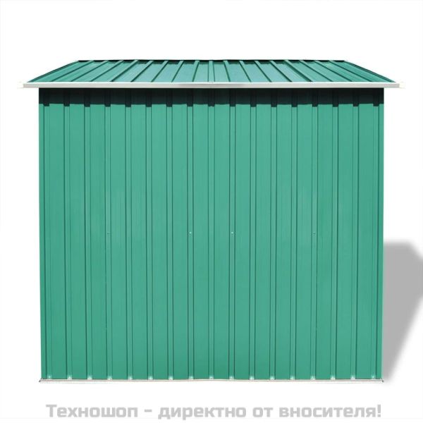 Градинска барака, зелена, метал