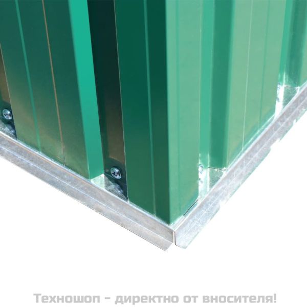 Градинска барака, зелена, метал