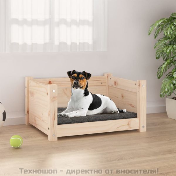 Кучешко легло 55,5x45,5x28 см, масивна борова дървесина