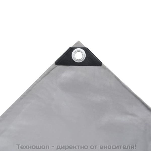 Брезентово платнище, 650 г/м², 4x7 м, сиво