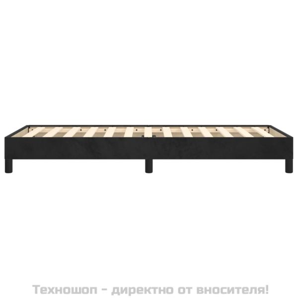 Pамка за легло черна 80x200 см , кадифе