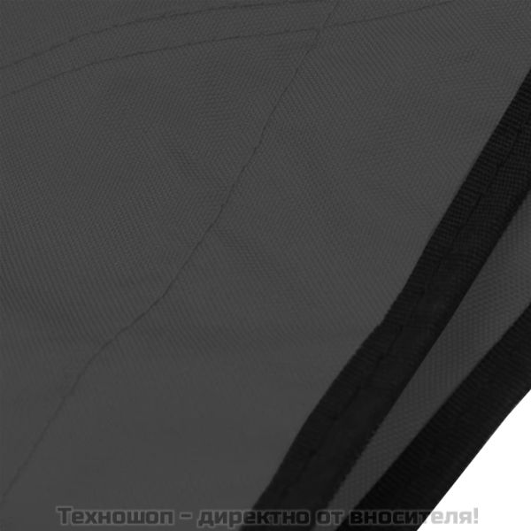 Тента за лодка, 3 дъги, антрацит, 183x140x137 см