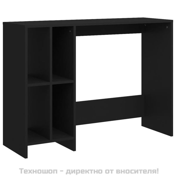 Бюро за лаптоп, черно, 102,5x35x75 см, инженерно дърво