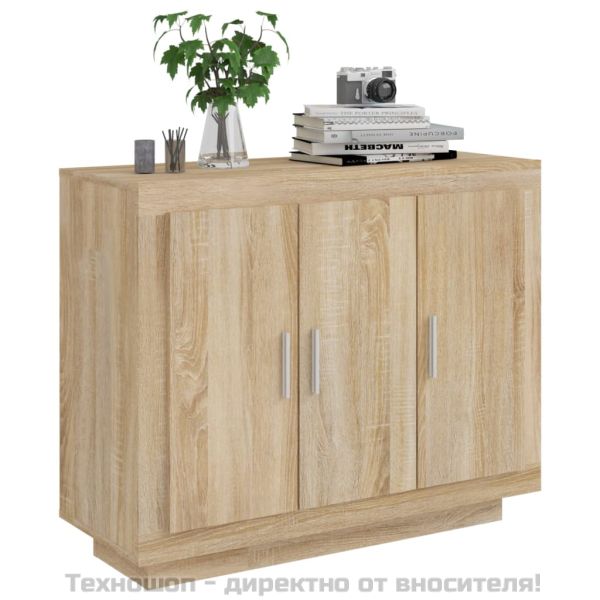 Сайдборд, дъб сонома, 92x35x75 см, инженерно дърво
