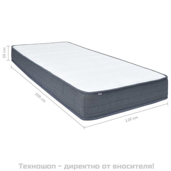 Матрак за боксспринг легло средна твърдост 200x120x20 см