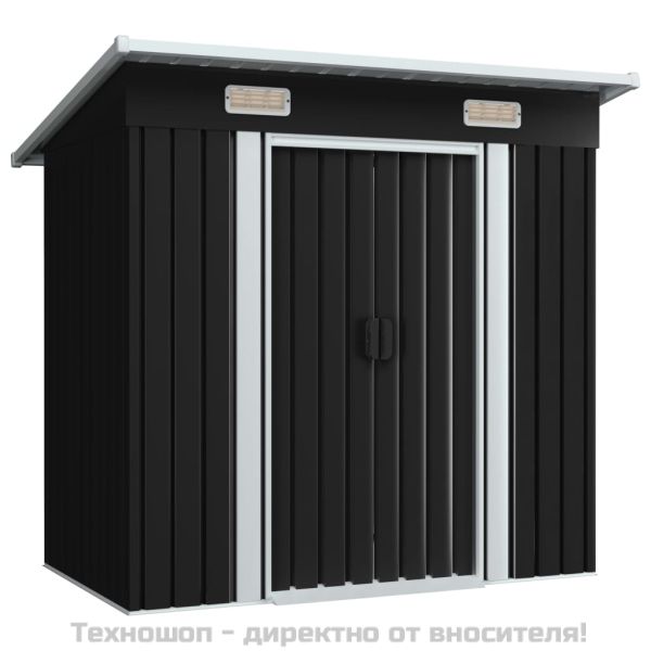 Градинска барака, антрацит, стомана