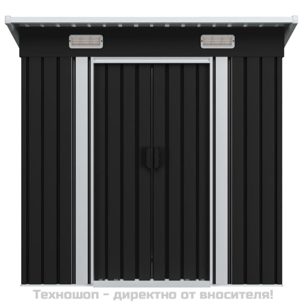 Градинска барака, антрацит, стомана