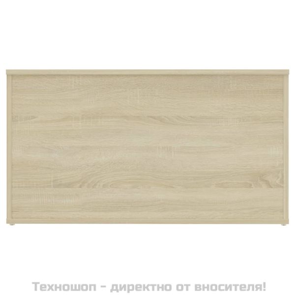 Сандък за съхранение, сонома дъб, 84x42x46 см, инженерно дърво
