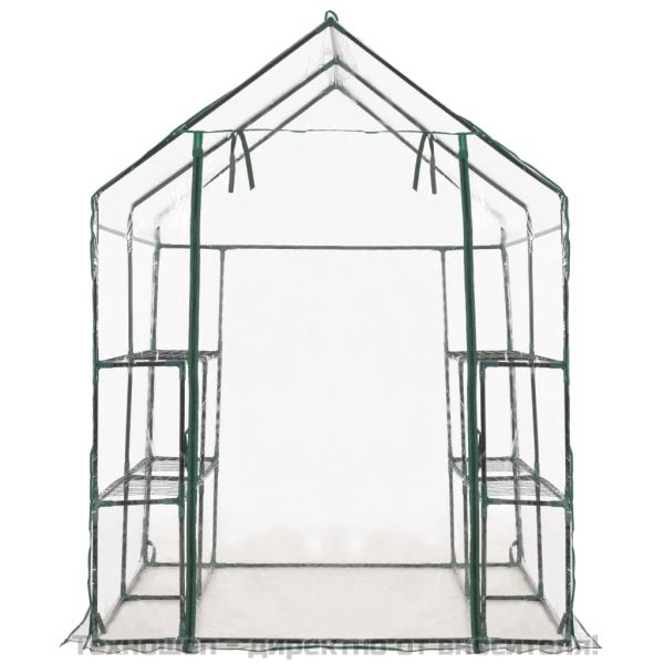Парник с 8 рафта, 143x143x195 см