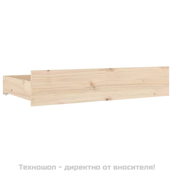 Чекмеджета за легло, 4 бр, бор масив