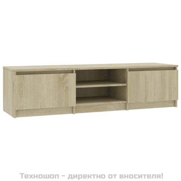 ТВ шкаф, дъб сонома, 140x40x35,5 см, ПДЧ