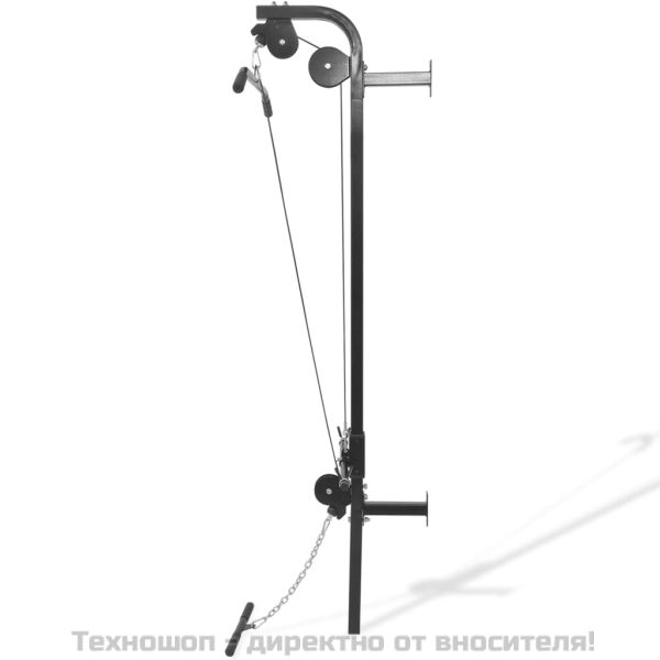 Домашен фитнес уред за монтаж на стена с 2 макари