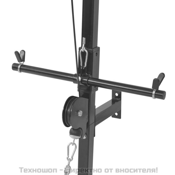 Домашен фитнес уред за монтаж на стена с 2 макари