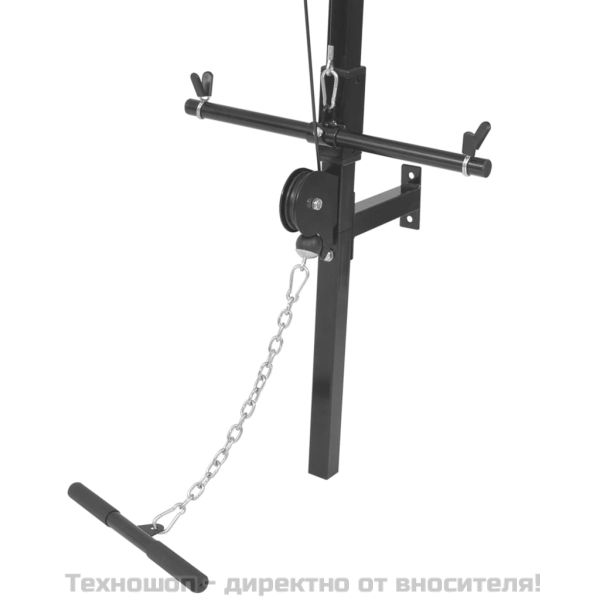 Домашен фитнес уред за монтаж на стена с 2 макари