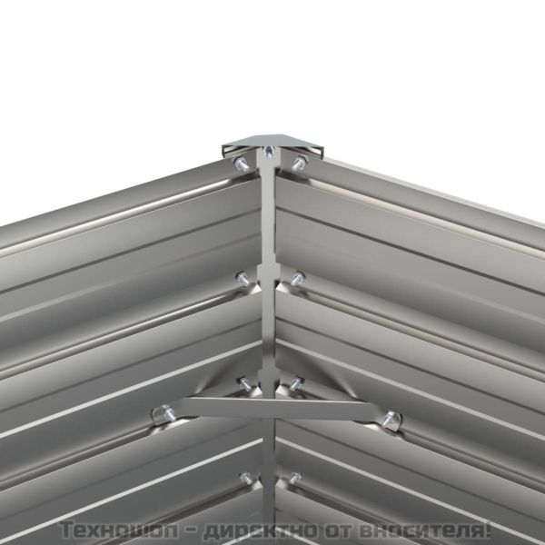 Градинска повдигната леха ръждив 129x129x77см кортенова стомана